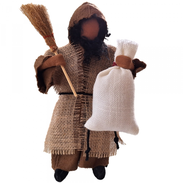 Knecht Ruprecht, Nikolausstatue, Nikolaus, Erzaehlfigur, Egli-Figur, kaufen, Nikolaus  mini, Miniatur, Handgemacht